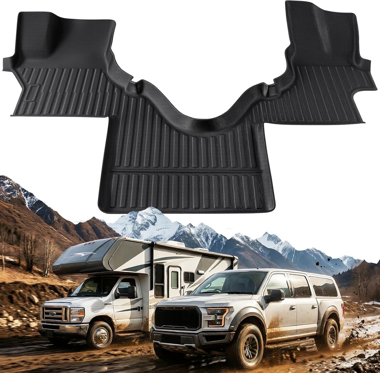 2007-2025 Ford Econoline All-Weather TPE Front Row Floor Liner/Mat
