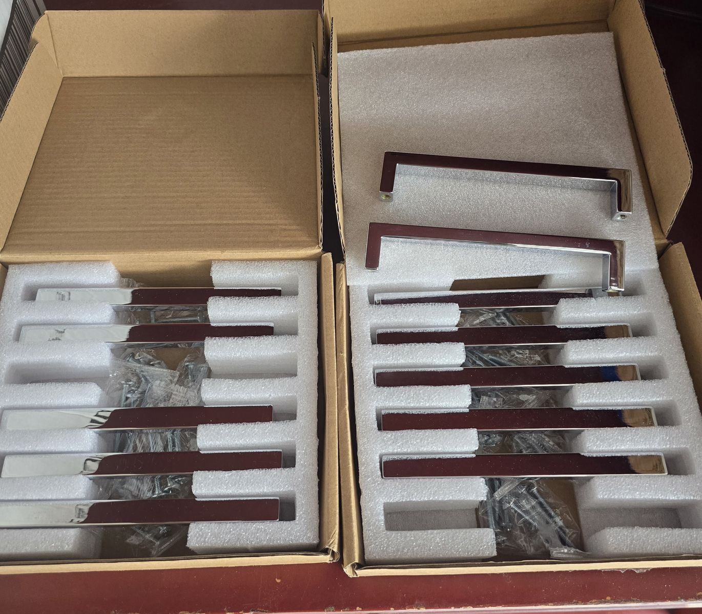 12 Chrome Pulls Cabinet Handles