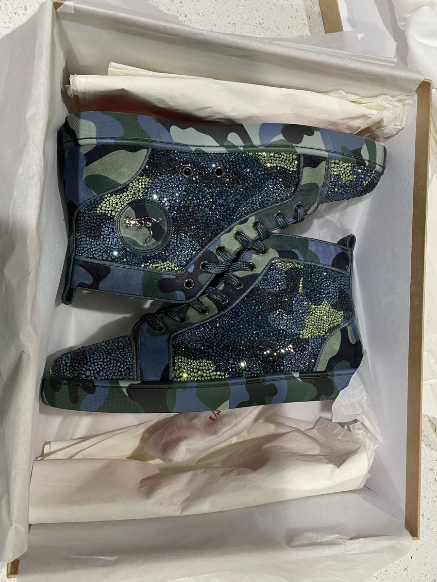 Christian Louboutin Louis Orlato Strass Camouloubi Sneakers