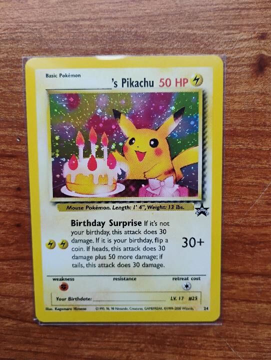 1995 Wizards Coast Promo #24 Birthday Pikachu