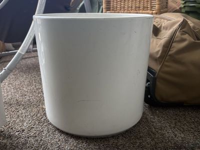 White Ceramic Planter Pots - Set of 2