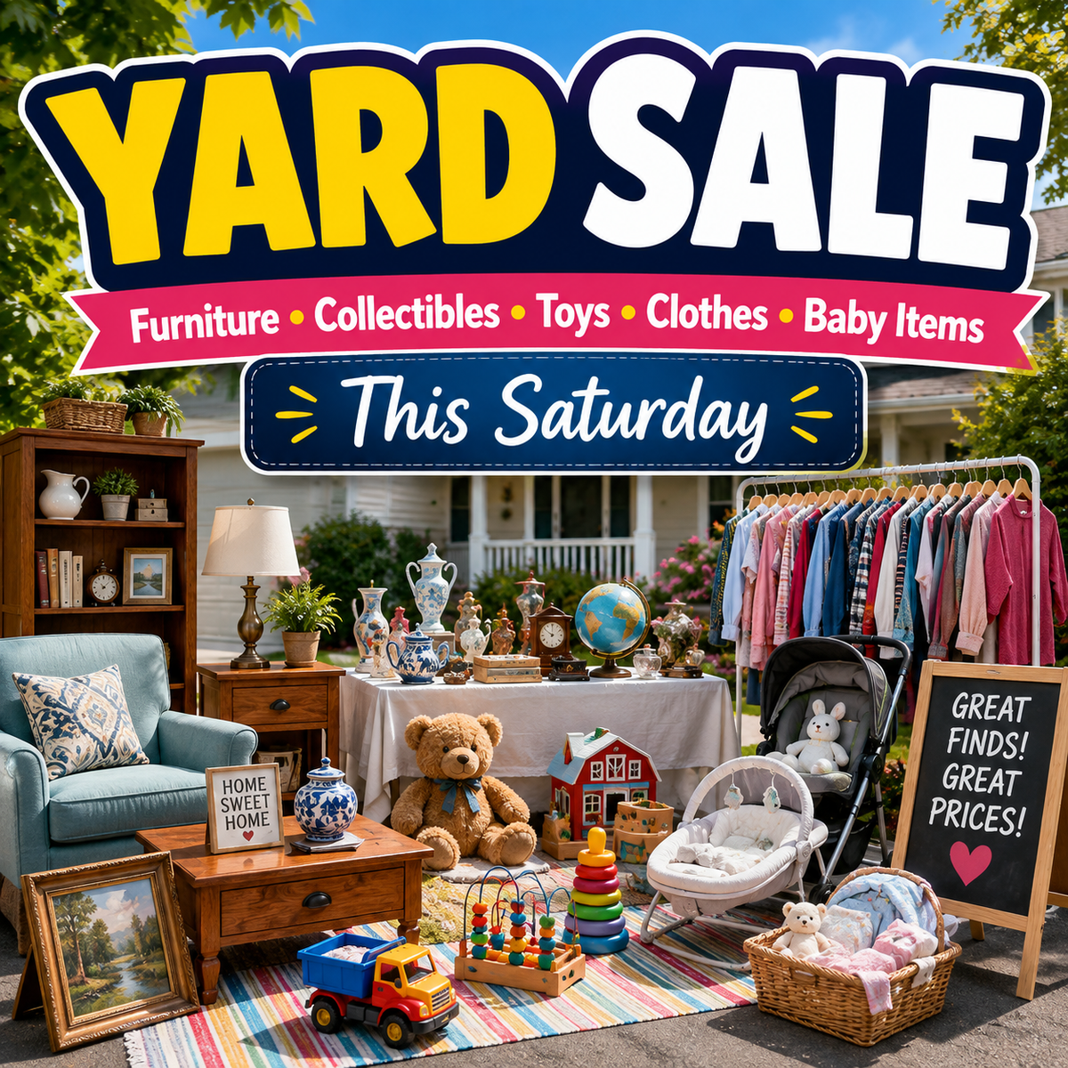HUGE Multi Family Yard Sale - Saturday Sept. 22