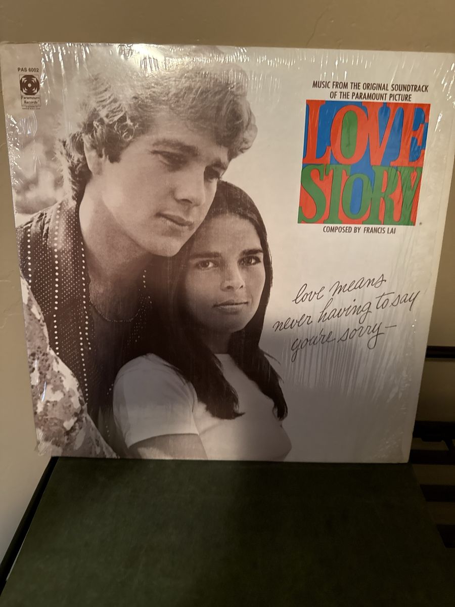 Love Story Original Soundtrack Vinyl LP Record - Francis Lai (Paramount Records PAS 6002)