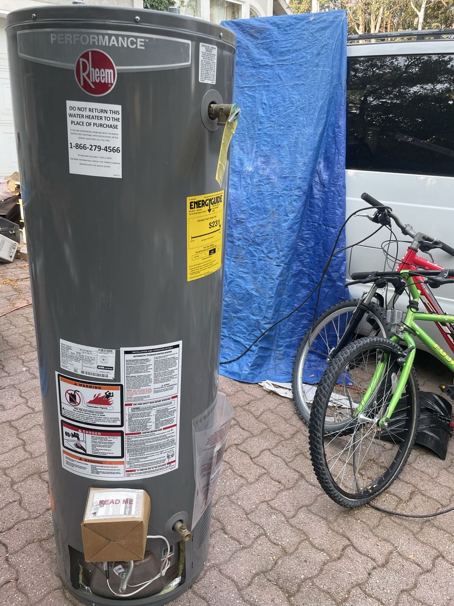Them 40 gallon water heater