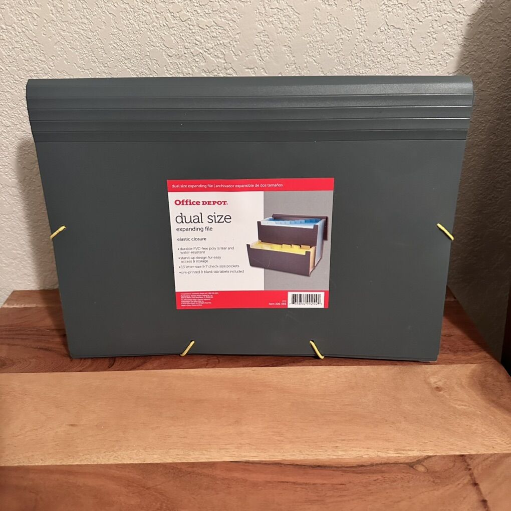 Office Depot Dual Size Expanding File