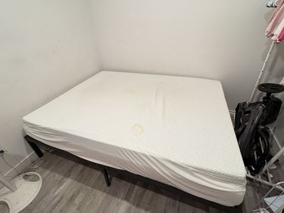 Queen bed and frame
