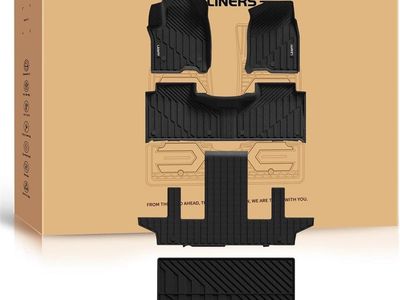 LASFIT Floor Mats & Cargo Liner 2021-2026 & Only 7 Seats (Not for 8/9 Seats) for Chevy Suburban/GMC Yukon XL(Only Yukon XL, Not