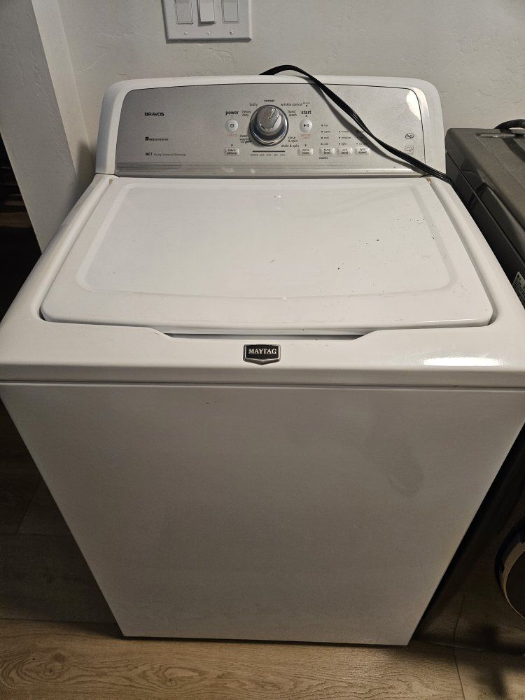 Maytag Bravos XL Top Load Washer - White, Large Capacity, MCT Technology
