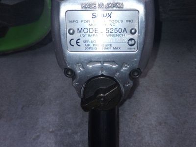 Sioux Tools Model 5250A 1/2 Drive Pneumatic Air Impact Wrench