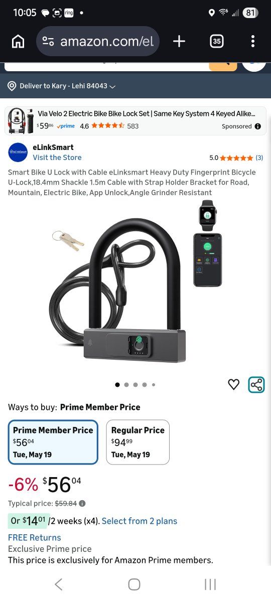 Smart bike lock