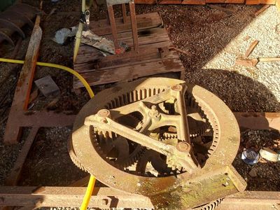 Antique Cast Iron Gear Assembly / Farm Machinery Part