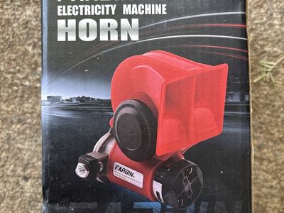 High DB Snail Air Horn - 12v Electric - 125DB (LOUD!) - New in Box