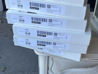 IKEA LACK White Floating Wall Shelves - Set of 5, New in box