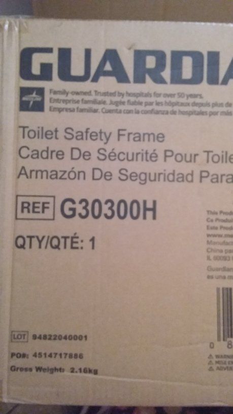 TOILET SAFETY FRAME...PREVENT FALLS...SAFE AND COMFORTABLE