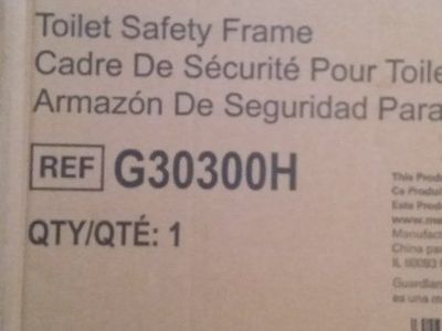 TOILET SAFETY FRAME...PREVENT FALLS...SAFE AND COMFORTABLE