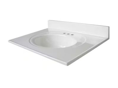 Newport 31 in Vanity Top w/ Integrated Sink, White