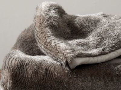 Pottery Barn faux fur throw