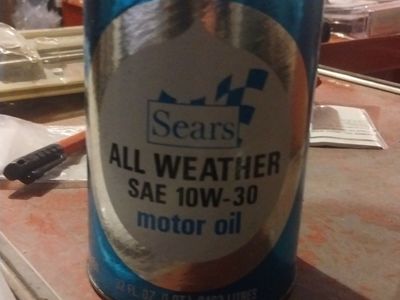 Old oil cans from Sears
