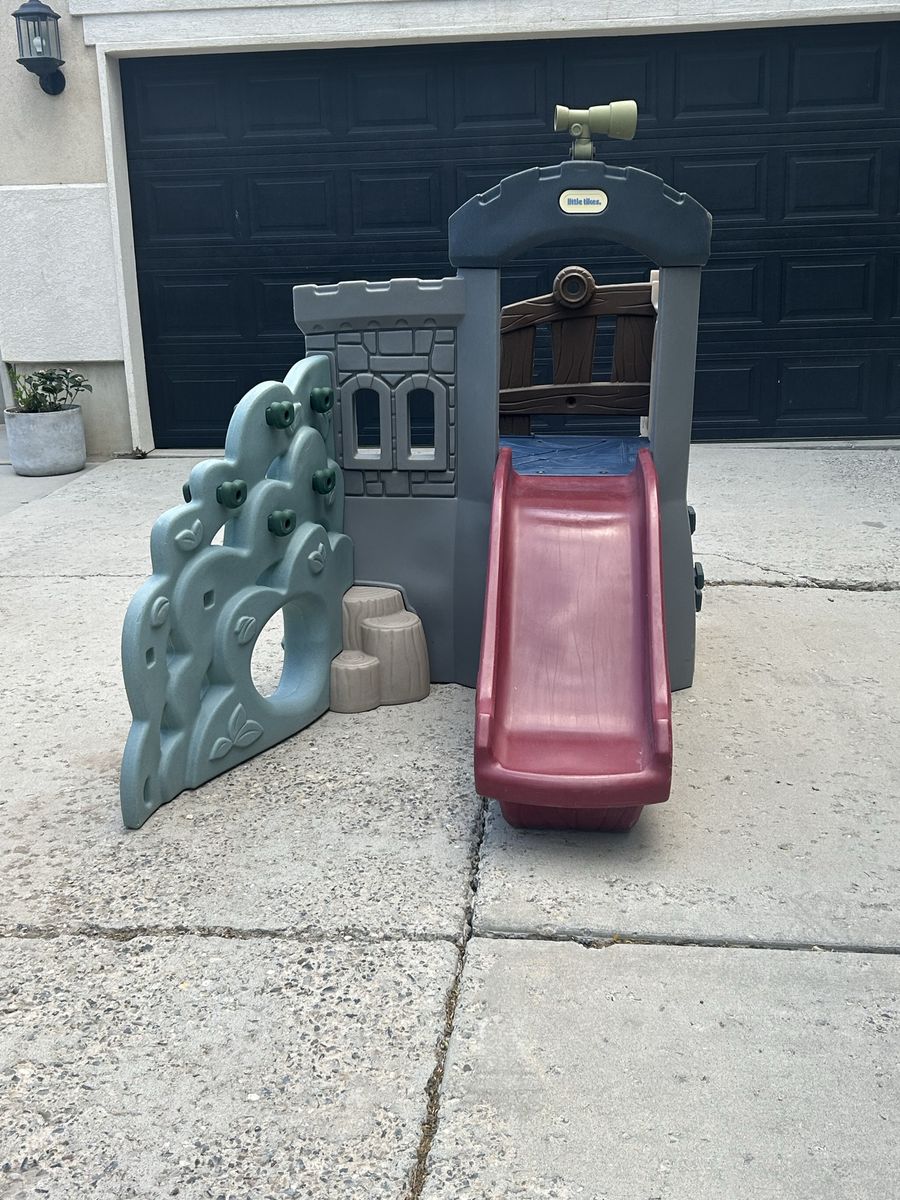 Little Tikes endless Adventures rock, climber and slide.