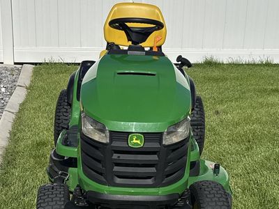John Deere S130 riding lawn mower