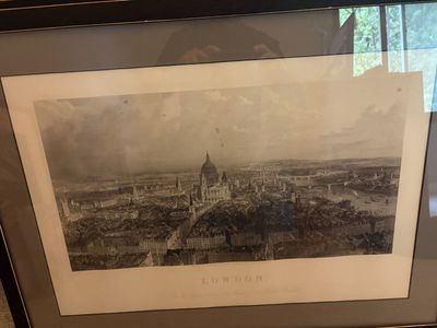 Late 1800’s print from engraving of London