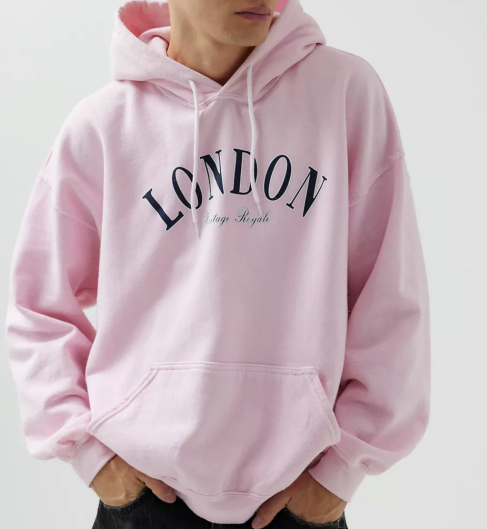 Urban Outfitters London Destination Hoodie Sweatshirt - Size XL