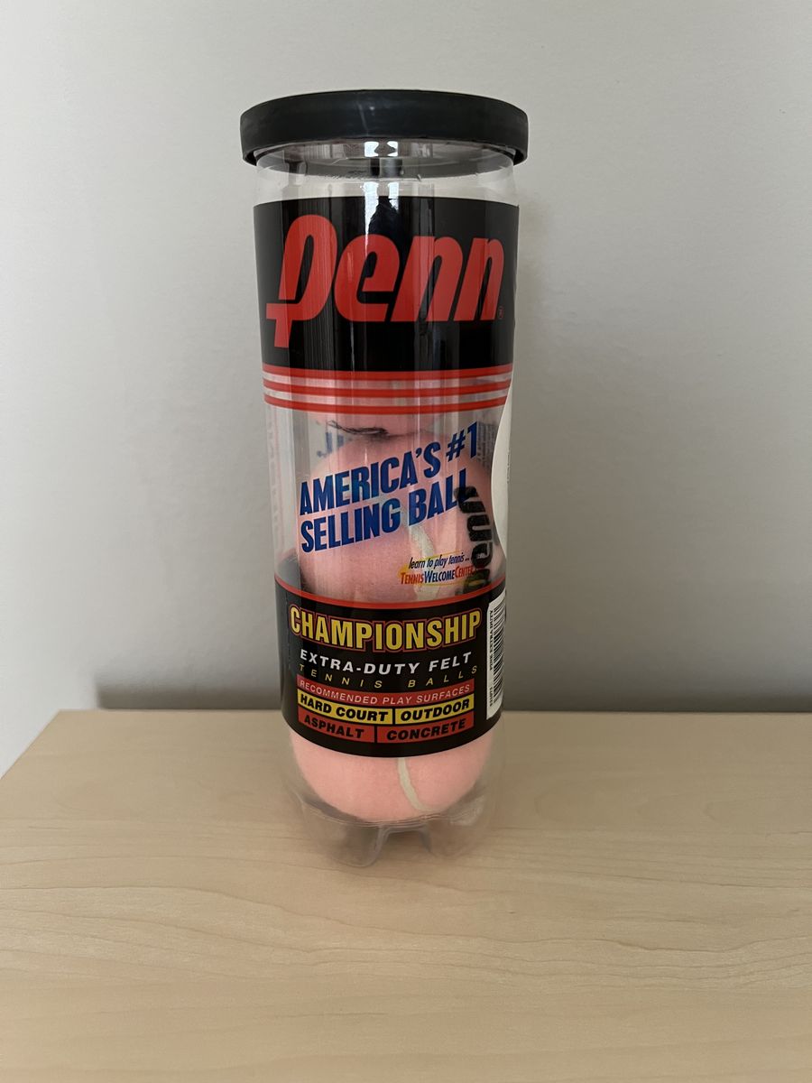 Penn Championship Extra-Duty Felt Pink Tennis Balls 3-Can