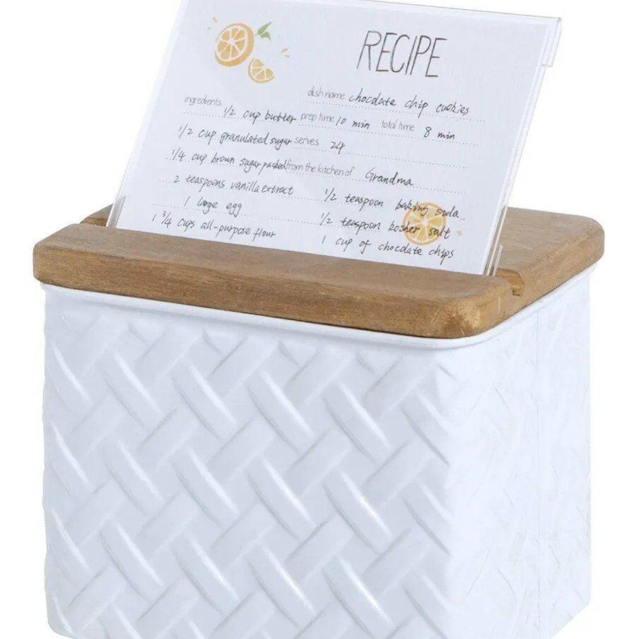 Cute metal recipe box