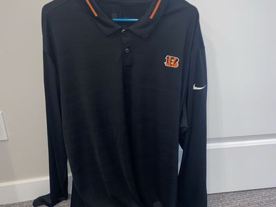 Men’s Nike NFL LS Polo - Bengals - XXL