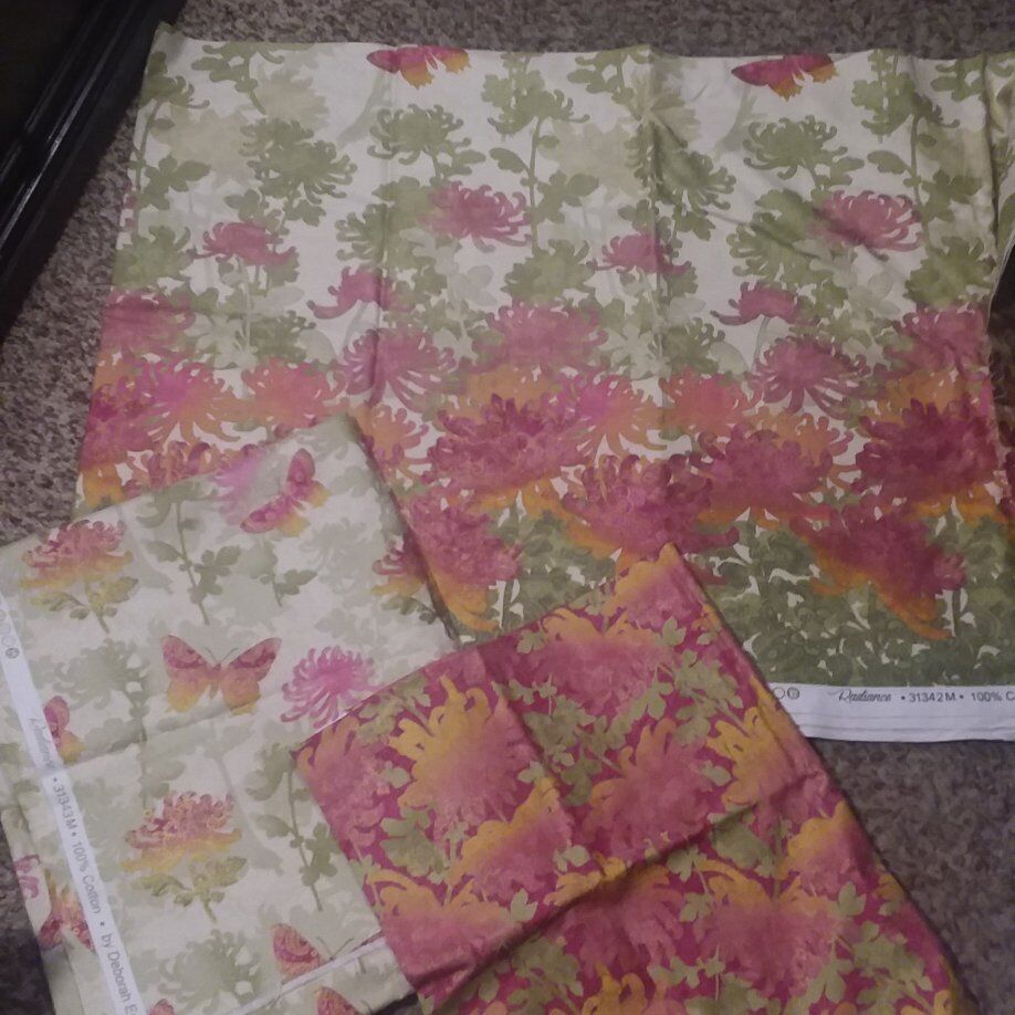 DESIGNER FABRICS WITH BEAUTIFUL GOLD ACCENTS