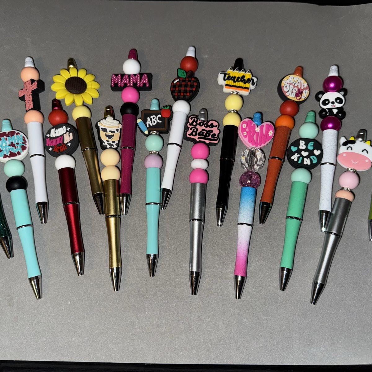 Silicone Beaded Pens And Pencils