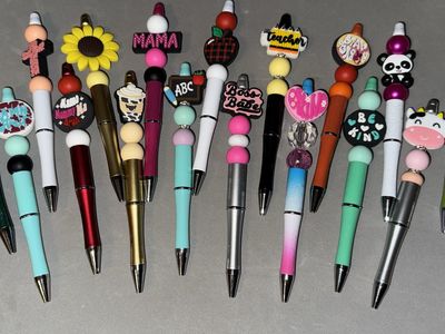Silicone Beaded Pens And Pencils