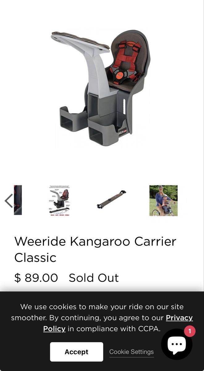 Wee Ride Child Bike Seat