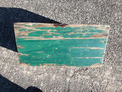 Vintage Rustic Green Wood Planter Box - Distressed Farmhouse Decor