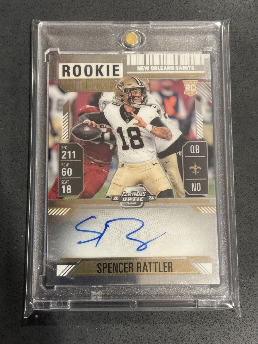 Spencer Rattler Saints Autograph On Card!
