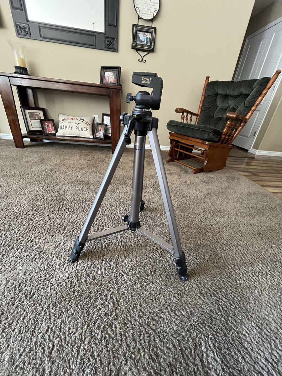 Titan II QT II-750 Camera Tripod - Adjustable Height, Quick Release Plate