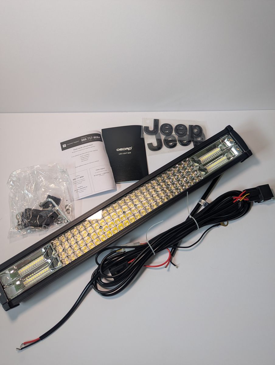 NEW OEDRO 22" LED Light Bar Combo Kit w/ Wiring Harness - Fits Jeep, Trucks, ATV