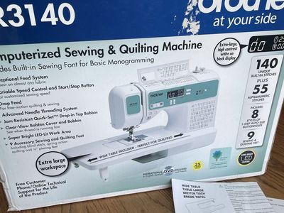 122 obo Brother XR3140 Computerized Sewing & Quilting Machine with Wide Table & LED Lighting