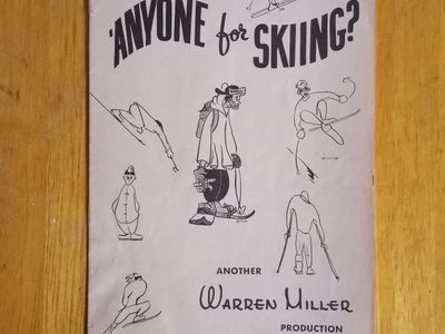 Vintage Warren Miller 'Anyone For Skiing?' Production Program - Skiing Memorabilia