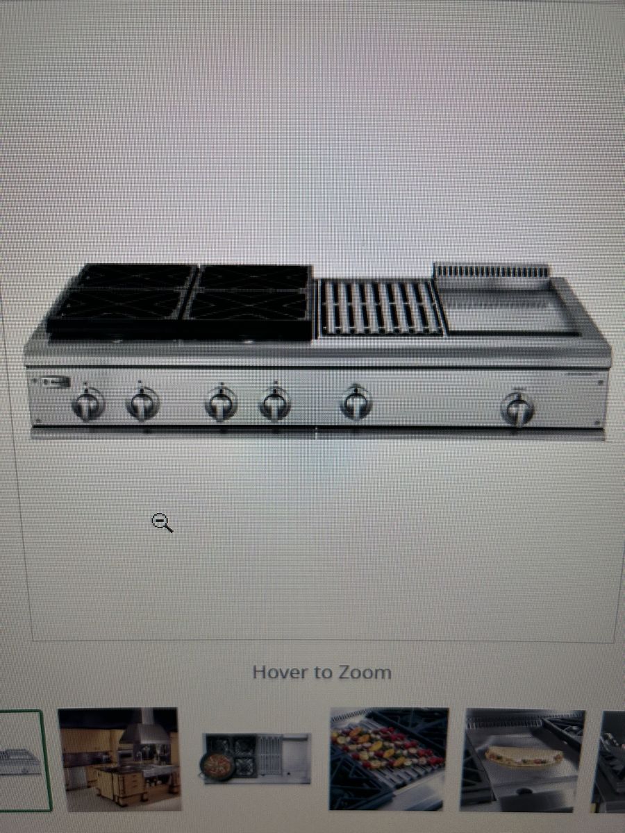 Monogram Professional Gas (Propane) Rangetop Stainless Steel with Burners Grill Griddle