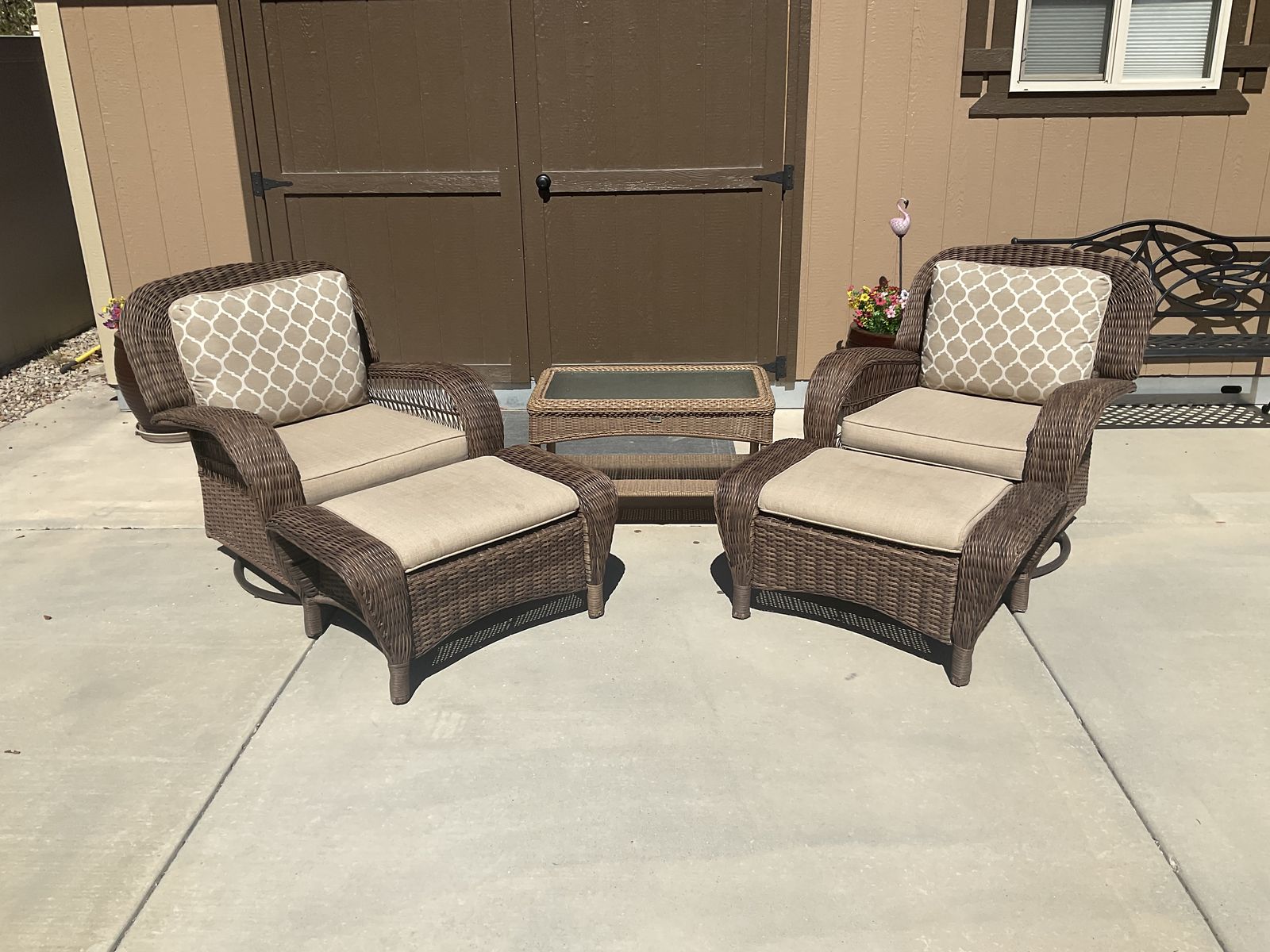 Wicker Style Patio Set