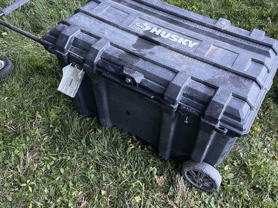 Husky Mobile Connect Rolling Tool Box Cart Storage Organizer, Black, Excellent Used Condition
