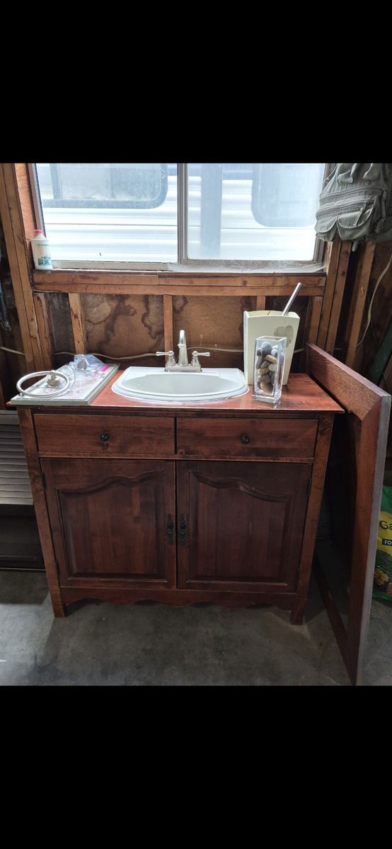 Bathroom vanity and sink