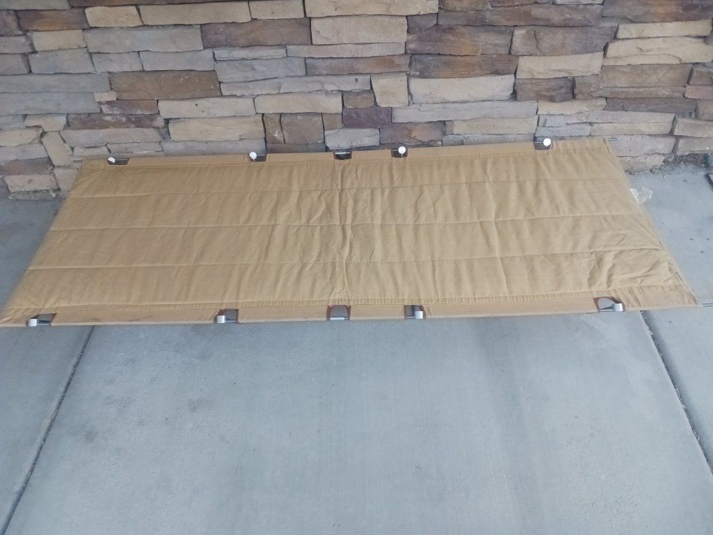 vintage 60s eddie bauer portable folding camp bed