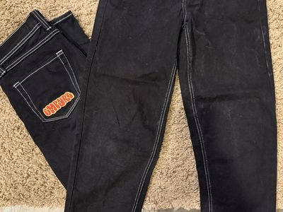 Empyre Boys Black Jeans with White Stitching Size 26 Lot of 2