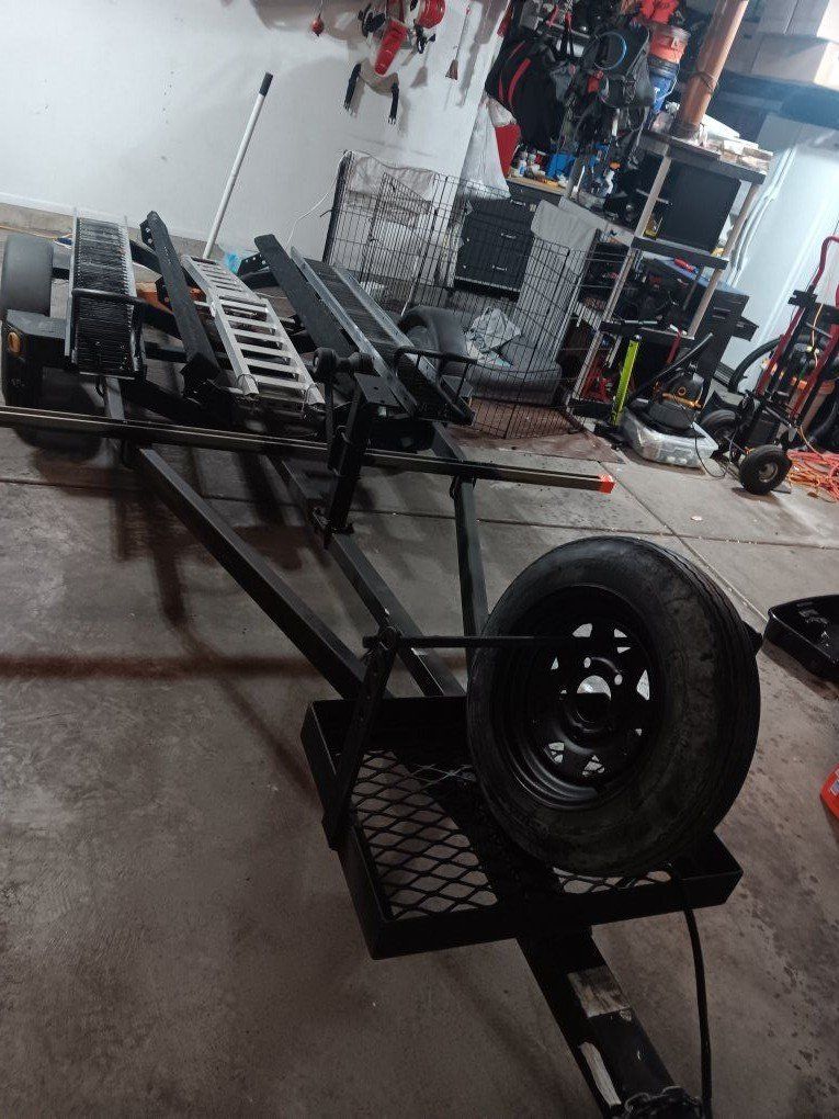3 rail motorcycle trailer ( jet ski trailer )