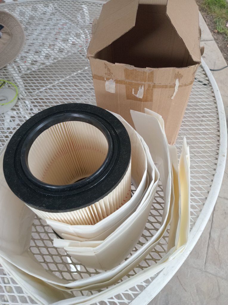 Ionizers Replacement Filter Cartridge for Wet/Dry Vacuums with Retainer Nut