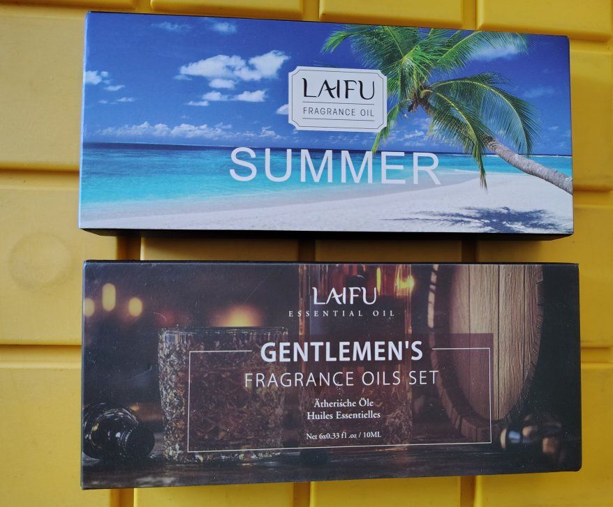 LAIFU Fragrance Oils Sets Gentleman's and Summer (6x Fl. Oz / 10ML Each Box) Essential Aromatherapy Oils NEW