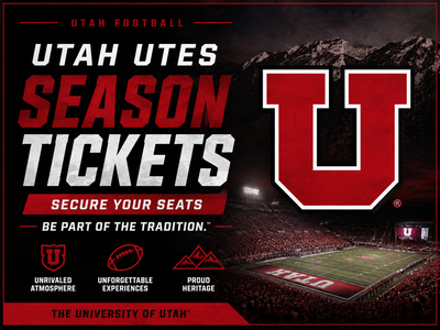 Utah Utes Football Season Tickets - 5 Available
