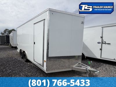 8.5x16 Alcom Aluminum EZ Hauler XLT Auto Trailer - 7'0" Interior - 7K GVWR -